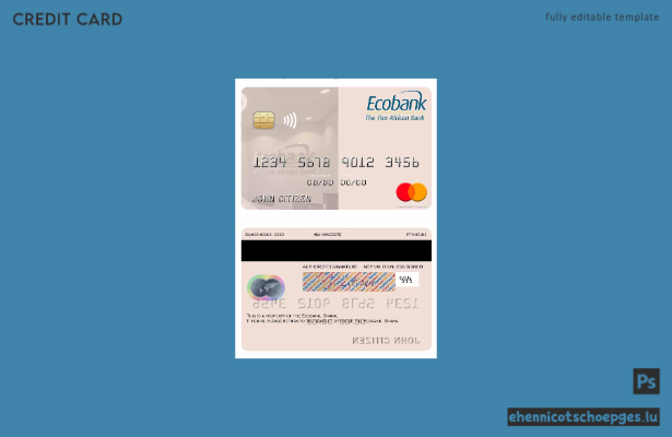 Ghana Ecobank Ghana Mastercard Beispielvorschau